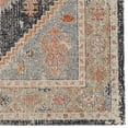 thumbnail image 7 of Contemporary Home Living 3' x 5' Tribal Diamond Area Throw Rug - Cream and Blue, 7 of 7