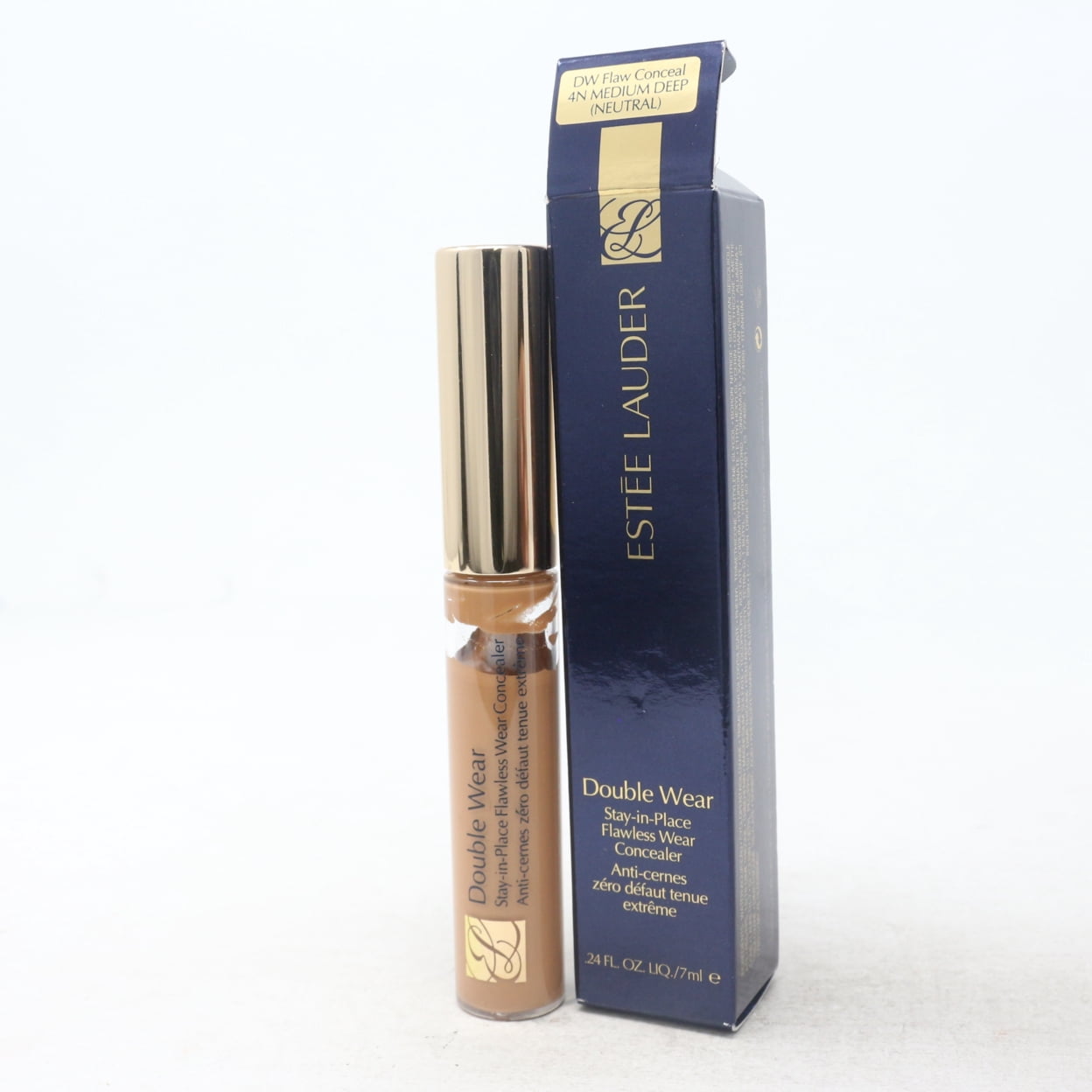 Estee Lauder Double Wear Radiant Concealer 4W Medium Deep .24 oz (4W Medium Deep)