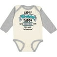 thumbnail image 3 of Inktastic Happy Birthday, Daddy Best Ever in Blue Boys or Girls Long Sleeve Baby Bodysuit, 3 of 5