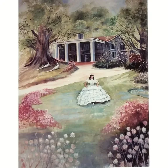 5D Diamond Painting Kits for Adults,Gone with The Wind Scarlett O'Hara Diamond Art Kits for Adults,DIY Round Drill Diamond Art Craft Kits for Home Wall Decor