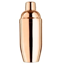 18 oz Stainless Steel Cocktail Shaker with Strainer, Copper