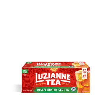 Luzianne Decaffeinated Black Iced Tea Bags, 24 Count