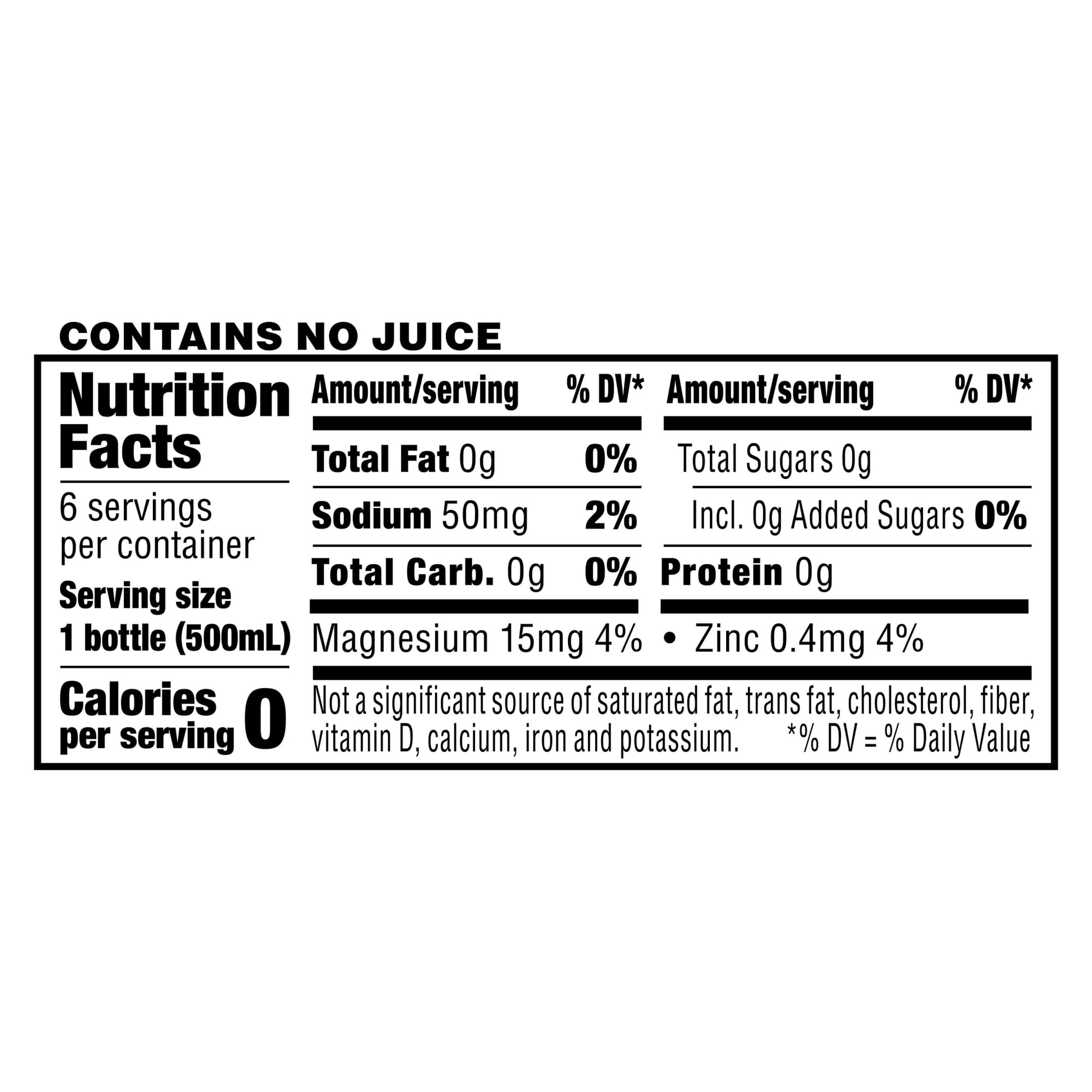 Splash Wild Berry Flavored Water, 16.9 fl oz, 6-pack Plastic Bottles