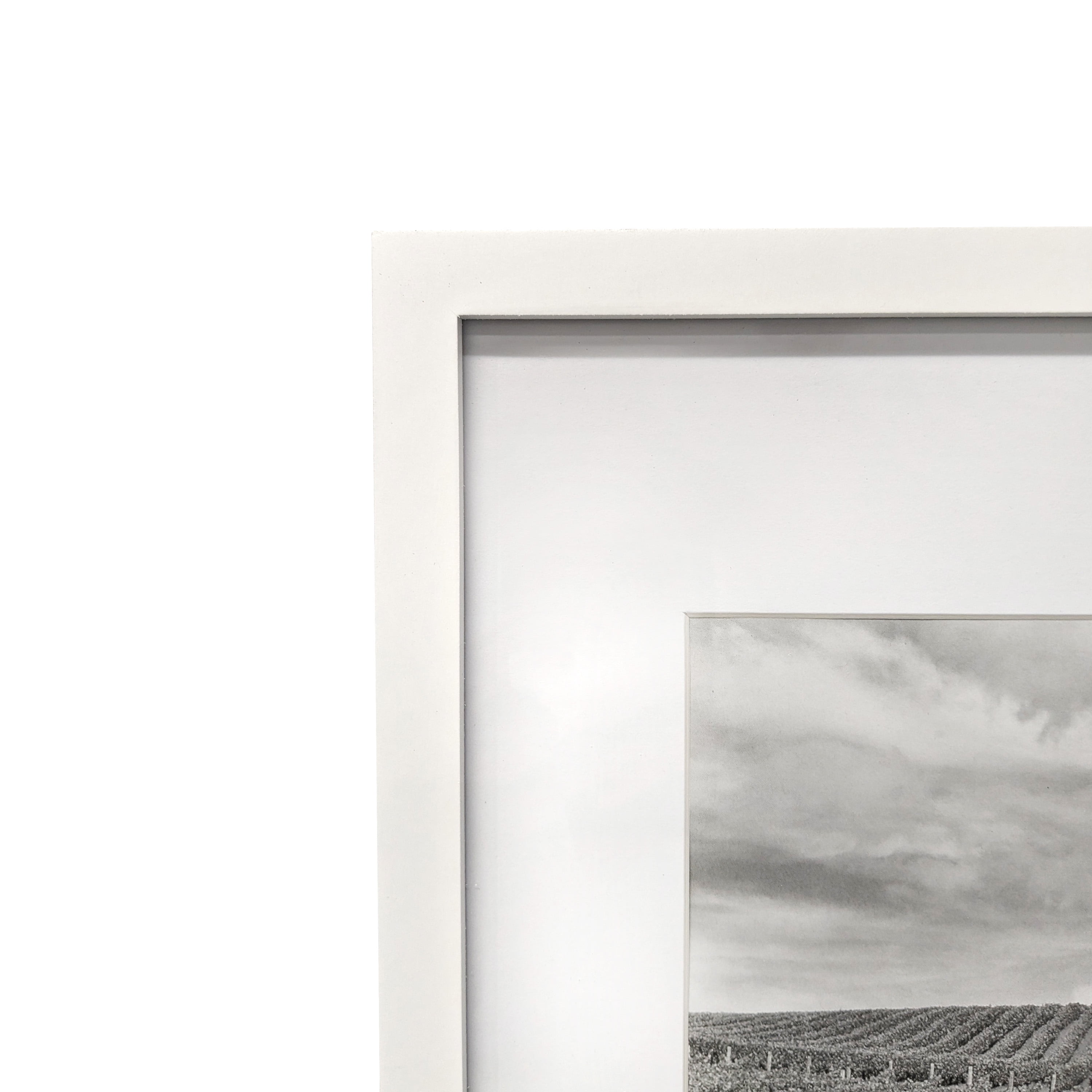 Mainstays – 8x10 Picture Frame – White Matted Gallery Linear Program Wall Photo Frame