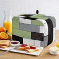 thumbnail image 2 of Sage Green Grey Geometric Toaster Cover 2 Slice, Modern Black White Abstract Art Dustproof Bakeware Oven Protector with Top Hook, Waterproof Small Kitchen Appliance Toasters Dust Cover, 12"x7.5"x8", 2 of 9