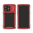 thumbnail image 3 of ELEHOLD Armor Case for iPhone 14 Pro Max with Screen Protector,Camera Lens Cover Stand Function Heavy Duty Rugged Military Grade Shockproof Dustproof Case for iPhone 14 Pro Max 6.7",Red, 3 of 8