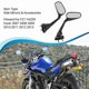 thumbnail image 4 of Universal Motorcycle Rearview Mirrors Compatible with FZ1 Fazer 2007-2013 Side Mirror Set for Motorbike, 4 of 5