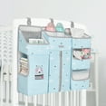 thumbnail image 3 of Sunveno 3-in-1 Crib Nursing Organizer Set for Baby Essentials Storage, Blue, 3 of 10