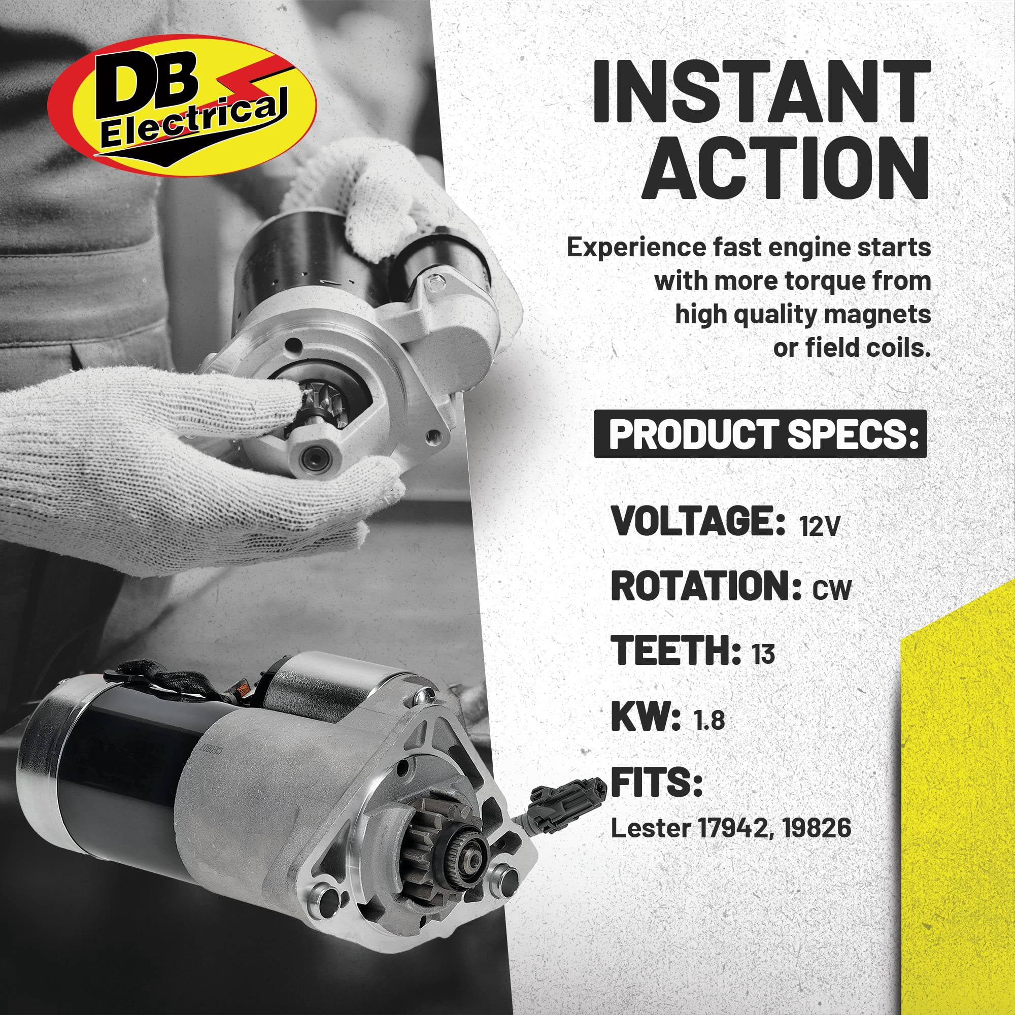 DB Electrical New Starter 410-48112 for 4.0 Frontier Pathfinder Xterra 05-11 / Equator 09-11