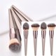 thumbnail image 3 of Set de maquillaje para cejas, sombra de ojos, pincel de madera, 4 piezas, herramientas, pincel cosmético para base, 3 of 5