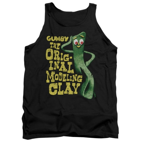 Gumby So Punny Adult Tank Top Black