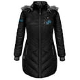 thumbnail image 3 of Women's ActionHeat Black Detroit Lions 5V Battery Heated Long Puffer Jacket, 3 of 7