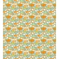 thumbnail image 3 of Ambesonne Geometric Duvet Cover Sets, Abstract Shapes Mix, 2-Twin, Orange Green Pale Blue, 3 of 3