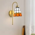 thumbnail image 6 of oshhni Glass Lamp Shade Ceiling Shade for E27 Hanging Light Fixture Replacement Bulb Guard Cage Chandelier Cover for Bar Dining Room Orange White, 6 of 9