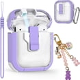 thumbnail image 1 of Funda para AirPods Ekoonpft de 2ª y 1ª generación, color morado, 1 of 7