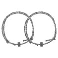 thumbnail image 3 of 2pcs Tungsten Carbide Gear Emergency Rescue Bracelet Glass Breaker Wrist Strap Multi-Functional Car Window Breaker Rapid Escape Safety Device, 3 of 7