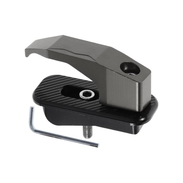 Gancho Colgante para Motocicleta Rectángulo Soporte para Casco de Motocicleta Equipaje para Scooters Bicicletas Aleación de Aluminio Tono Titanio Tornillo Llave Hexagonal