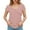 Pink-01, variant on Mittory Womens Dressy Casual Blouses Asymmetrical V Neck Business Work Tops Ruffle Sleeve Summer Shirts