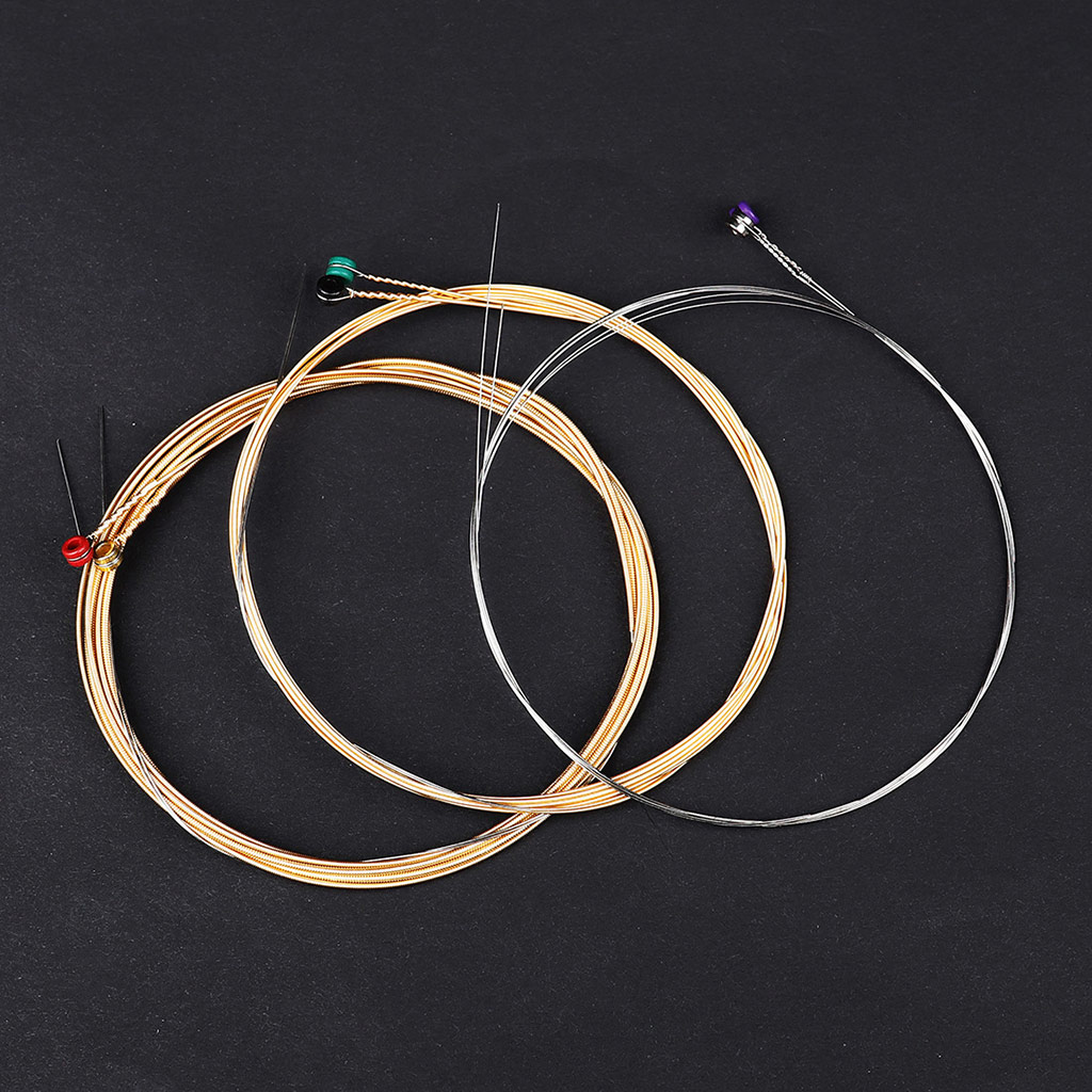 Zeiwohndc Acoustic Guitar Strings Practiced Metal 6 Strings A650 Guitar Accessories