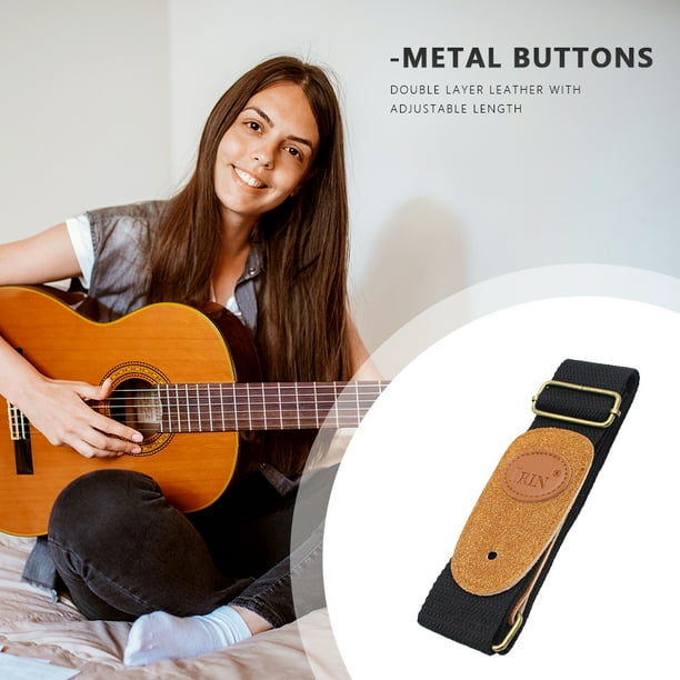 Correa De Guitarra Correa de guitarra Espesar Cinturón de hombro de guitarra para bajo de guitarra original / popular / eléctrica Likrtyny Para Estrenar