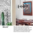 thumbnail image 6 of 83198BK Lark Millie - 10 Light Medium Chandelier In Modern and Mid-Century Modern Style-12 Inches Tall and 24 Inches Wide-Black Finish, 6 of 14