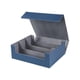 thumbnail image 2 of Estuche para 1800+, soporte protector para tarjetas de 11,5 x 10 x 4,2 pulgadas para tarjetas deportivas azul forrado en gris Hugo Estuche de baraja de cartas coleccionables, 2 of 10