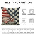 thumbnail image 5 of Creowell 4th of July Decorations Pillow Covers Navy Red American Flag Stars and Stripes Independence Day Decor Pillow Case Vintage Gnomes Buffalo Plaids Patriotic Pillow Covers  White, 5 of 5
