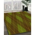thumbnail image 2 of Ahgly Company Indoor Square Patterned Dark Yellow Green Area Rugs, 7' Square, 2 of 6