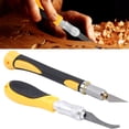 thumbnail image 4 of Cortador De Talla De Madera, Fácil Almacenamiento 2 Piezas Mango Ergonómico Herramienta De Talla De Madera De Acero De Alto Carbono Para Película De Teléfono Móvil Para Papel, 4 of 8