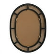 thumbnail image 5 of Brinley Tan Rattan-Bamboo Oval Boho Wall Mirror, 5 of 6