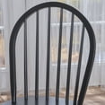 thumbnail image 5 of GDF Studio Crosby Traditional Indoor Rubberwood Dining Chairs, Set of 2, Black, 5 of 8