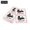 thumbnail image 3 of Etiquetas de batería rectangulares UN3480 de Uxcell para advertencia de manejo de baterías 100paquete, 3 of 5