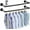 Black(38.4"), variant on Industrial Pipe Clothes Rack Wall Mounted Set of 2, 38.4 inches Heavy Duty Iron Pipe Clothing Garment Rail, Multi-Purpose Clothing Hanging Rod for Laundry Room and Closet Storage, Silver Gray