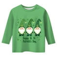 thumbnail image 3 of Xiaowennn Kids St. Paddy's Day Printed 3/4 Quarter Sleeve T Shirt Tops Peplum Casual Birthday Girl 4t, 3 of 3