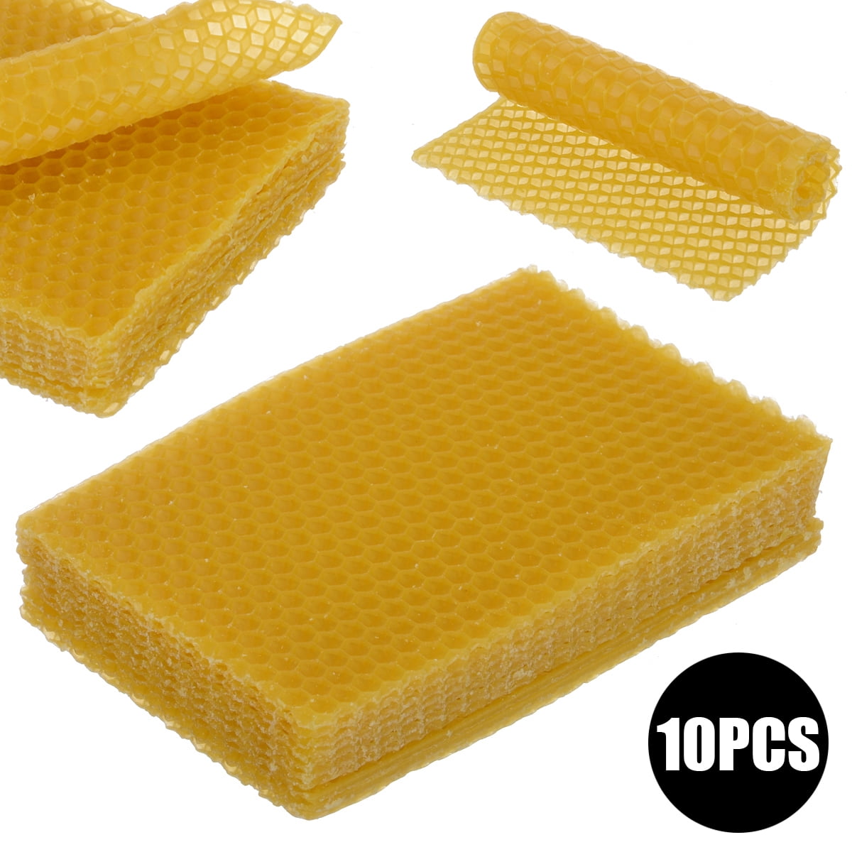 10Pcs Beekeeping Honeycomb Foundation Wax Frames Honey Hive Equipment Tool Set 