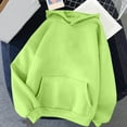 thumbnail image 2 of ChaoHeng Hoodies for Womens Size Medium 2024 Fashion,Women's Fashion Classic Solid Long Sleeve Hooded Pocket Sweater Sweatshirts,Green,XXL, 2 of 4