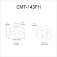 thumbnail image 2 of Dainolite CMT-143FH-CLR-PC  Flush Mount, 2 of 3