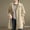 Khaki, variant on Women's Fashion Fall Winter Loose Outwear Jacket Turn Down Collar Pockets