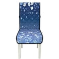 thumbnail image 7 of TSOVTHRID Blue Cherry Blossom Print Dining Room Chair Cushion Covers, Stretch Chair Slipcovers Universal Removable Washable Chair Seat Covers Protector for Kitchen Restaurant Hotel, Set of 1, 7 of 7