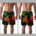 thumbnail image 3 of luoweisi Men's Beach Shorts Quick Dry Swim Trunks with Mesh Lining Tropical Leaves XL, 3 of 5
