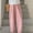 Pink, variant on Women's Sweatpants Women's Solid Color Sweatpants Loose Wide Leg Casual Sports Cotton Pants New Fashion Elastic Waist Fitness Jogging Pants Drawstring Sweatpants