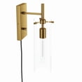 thumbnail image 5 of Modway Skylark Wall Sconce in Clear Satin Brass, 5 of 7