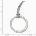 thumbnail image 3 of Solid 925 Sterling Silver Textured Pendant Necklace Charm Chain 18", 3 of 4