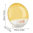 thumbnail image 3 of Sunrise Alarm Clock for Heavy Sleepers, Wake Up Light with Natural Sounds, Radio & Colorful Atmosphere Light, Kids Birthday Gifts, 3 of 7