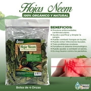 Hoja Neem 4 oz .113g. Neem Leaf Herb Tea Benefits for the Heart by Natural de Mexico