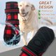 thumbnail image 3 of FLYSTAR Zapatos para perros medianos y grandes, impermeables, lluvia, nieve, antideslizantes, botas para perros para invierno, reflectantes, ajustables, cálidos, protectores de patas para caminar, cor, 3 of 5