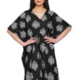 thumbnail image 4 of Moomaya Womens Long Beach Kaftan Beachwear Bikini Coverup Dress Kaftan Plus Size - 2XL-3XL, 4 of 6