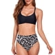 thumbnail image 1 of Traje de baño Traje de baño de dos piezas para mujer Conjunto de bikini con estampado floral de leopardo Trajes de baño Trajes de baño, 1 of 7