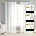thumbnail image 4 of Urbanest 5/8" Adjustable Double Curtain Rods Set with Volle Finials, Gold,28"-84", 5/8 Inches Front and 1/2 Inches, 4 of 7