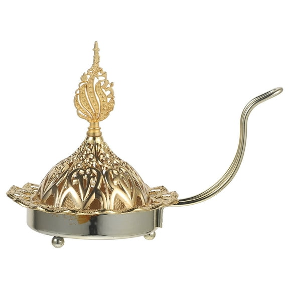 Gold Glass Bakhoor Aromatherapy Burner Candle Holder Stand